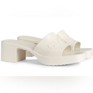 Gucci Rubber Logo Slide size 38